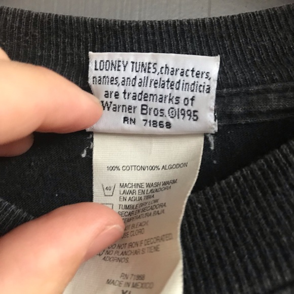 1995 Tasmanian Devil Warner Brothers T-Shirt - Picture 6 of 6